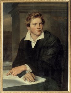 Retrato do arquitecto Karl Berckmuller (1800-1879). Pintura de Franz Xaver Winterhalter (1806-1873) de Franz Xaver Winterhalter