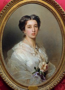 Princesa Gagarin Stourza Pintura de Xaver Winterhalter (1806-1873) 1857 Museu de Belas Artes de Florença de Franz Xaver Winterhalter