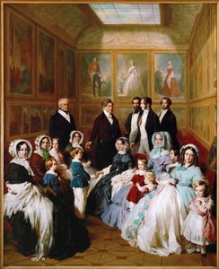 A Rainha Vitória e o Príncipe Alberto, convidados do Rei Louis Philippe no Chateau d