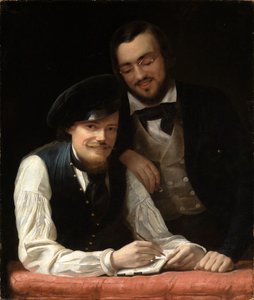 Autorretrato do artista com o irmão de Franz Xaver Winterhalter