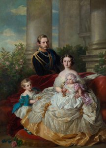 A família do príncipe herdeiro e da princesa herdeira Frederico Guilherme da Prússia de Franz Xaver Winterhalter