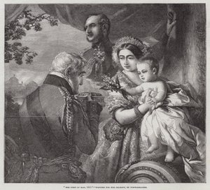 O primeiro de maio de 1851, pintado para sua majestade de Franz Xaver Winterhalter