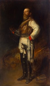 Friedrich Wilhelm, príncipe herdeiro da Prússia, como Frederico III, imperador alemão de Franz von Lenbach