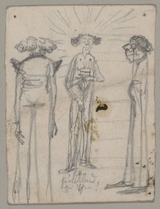 Caricatura gira jardim altar Pessoa de Franz von Lenbach
