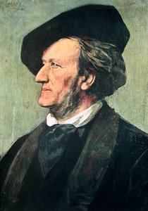 Richard Wagner 1813-1883, compositor, maestro e ensaísta alemão, final do século XIX