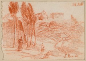 S. Miniato al Monte em Florenz de Franz von Lenbach