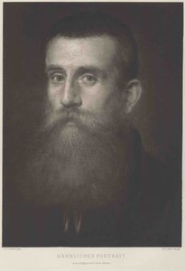 Cabeçalho do estudo de Franz von Lenbach
