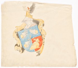 Design para um brasão de família de Franz von Matsch