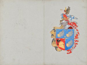 Design para um brasão de família de Franz von Matsch