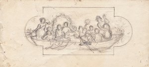 Festa de casamento em um barco de Franz von Matsch