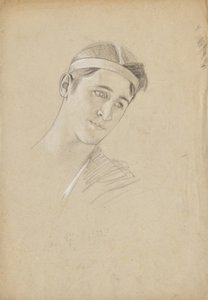 Estudo de cabeça para Aquiles de Franz von Matsch
