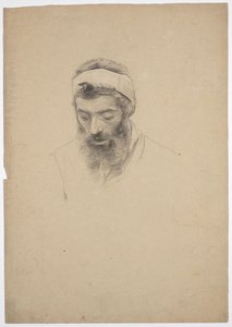 Estudo de um homem com barba de Franz von Matsch