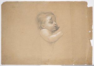 Estudo de um bebé de Franz von Matsch