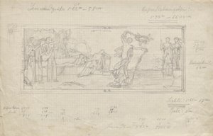 Dançarino em um palco de teatro grego antigo de Franz von Matsch