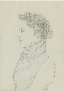 Franz Schubert 1797-1828, aos 17 anos, ca 1814 de Franz von Schober