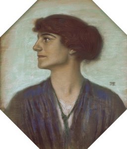 Retrato de uma senhora de Franz von Stuck