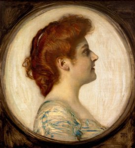 Retrato de uma senhora de Franz von Stuck