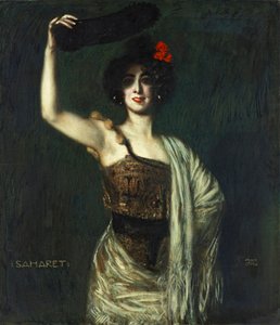 A dançarina Saharet de Franz von Stuck