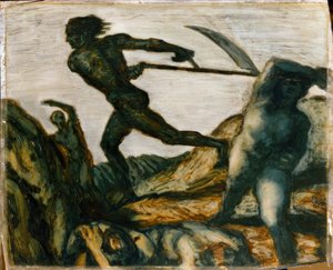 Franz von Stuck, O Ceifador - Pintura, C. 1923 de Franz von Stuck