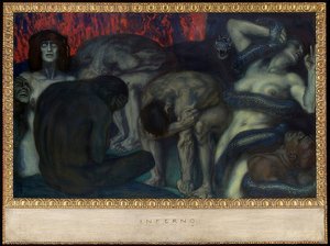 Inferno. 1908 de Franz von Stuck
