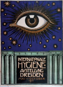 Cartaz para a Primeira Exposição Internacional de Higiene de 1911, 1911