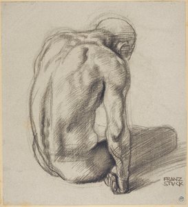 Homem sentado de Franz von Stuck