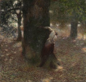 A provocação, 1889. de Franz von Stuck