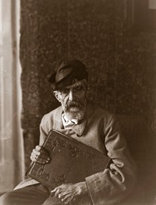 Retrato do pintor italiano Domenico Morelli (1826-1901)