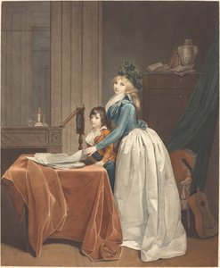 The Optical Viewer, c.1793 (gravura e lavagem) de Fréderic Cazenave