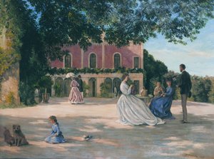 Francês: La Terrasse de Méric de Frédéric Bazille