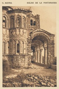 Mistra. Igreja da Pantanásia de Frédéric Boissonnas
