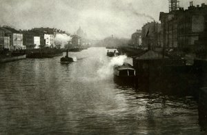 O rio Fontanka em São Petersburgo, Rússia, de 1900 de Fred Boisson