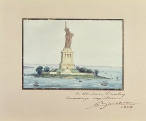 Estátua da Liberdade, Ilha de Beldoe, Nova York, 1888 de Frederic Auguste Bartholdi