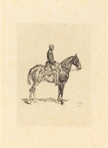 Cavaleiro de Frederic Auguste La Guillermie after Jean Louis Ernest Meissonier