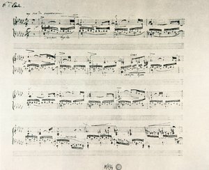 Partitura de "Etudes for piano opus 10" do compositor polaco Frederic Chopin (1810-1849) de Frederic Chopin