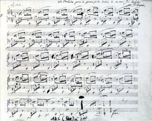 Música para Prelúdio 1 para piano de Frederic Chopin (1810 - 1849), compositor polaco. de Frederic Chopin