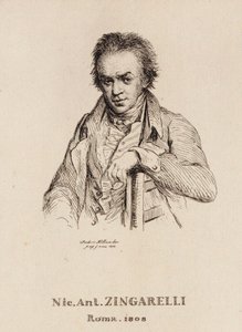 Retrato do Compositor Nicola Antonio Zingarelli 1752-1837.