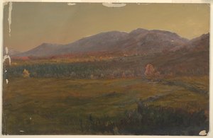 Paisagem de outono, Hudson, Nova York de Frederic Edwin Church