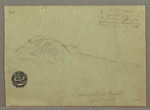 Bare Hill, Acrópole em Corinto, Grécia de Frederic Edwin Church