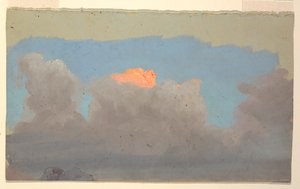 Estudo de nuvem de Frederic Edwin Church