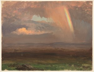 Nuvens e arco-íris, Jamaica de Frederic Edwin Church