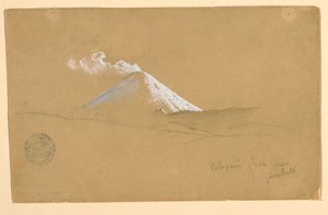 Cotopaxi de perto de Ambato, Equador de Frederic Edwin Church