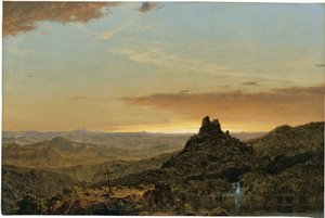 Cruz no deserto de Frederic Edwin Church