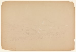 Vista distante do Katahdin mostrada a partir do oeste de Frederic Edwin Church