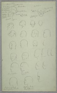 Desenho, Estudos Anatómicos, 1865-70 de Frederic Edwin Church