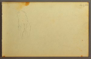 Desenho, Animal, de costas, 1844 de Frederic Edwin Church