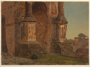 Desenho, Arco de Septímio Severo, Roma, fevereiro de 1869 de Frederic Edwin Church
