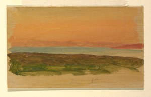 Desenho, Atenas, vista do mar, abril de 1869 de Frederic Edwin Church