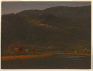 Desenho, Paisagem de outono, 1860-70 de Frederic Edwin Church