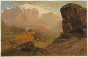 Desenho, Fantasia de Bashan, abril de 1869 de Frederic Edwin Church